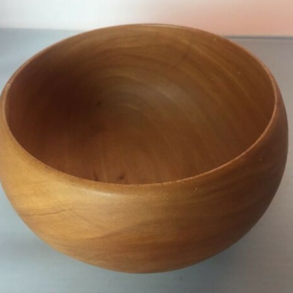 Kamani Wood Bowl Hand Carved Made in Philippines 5 - Picture 5 of 5